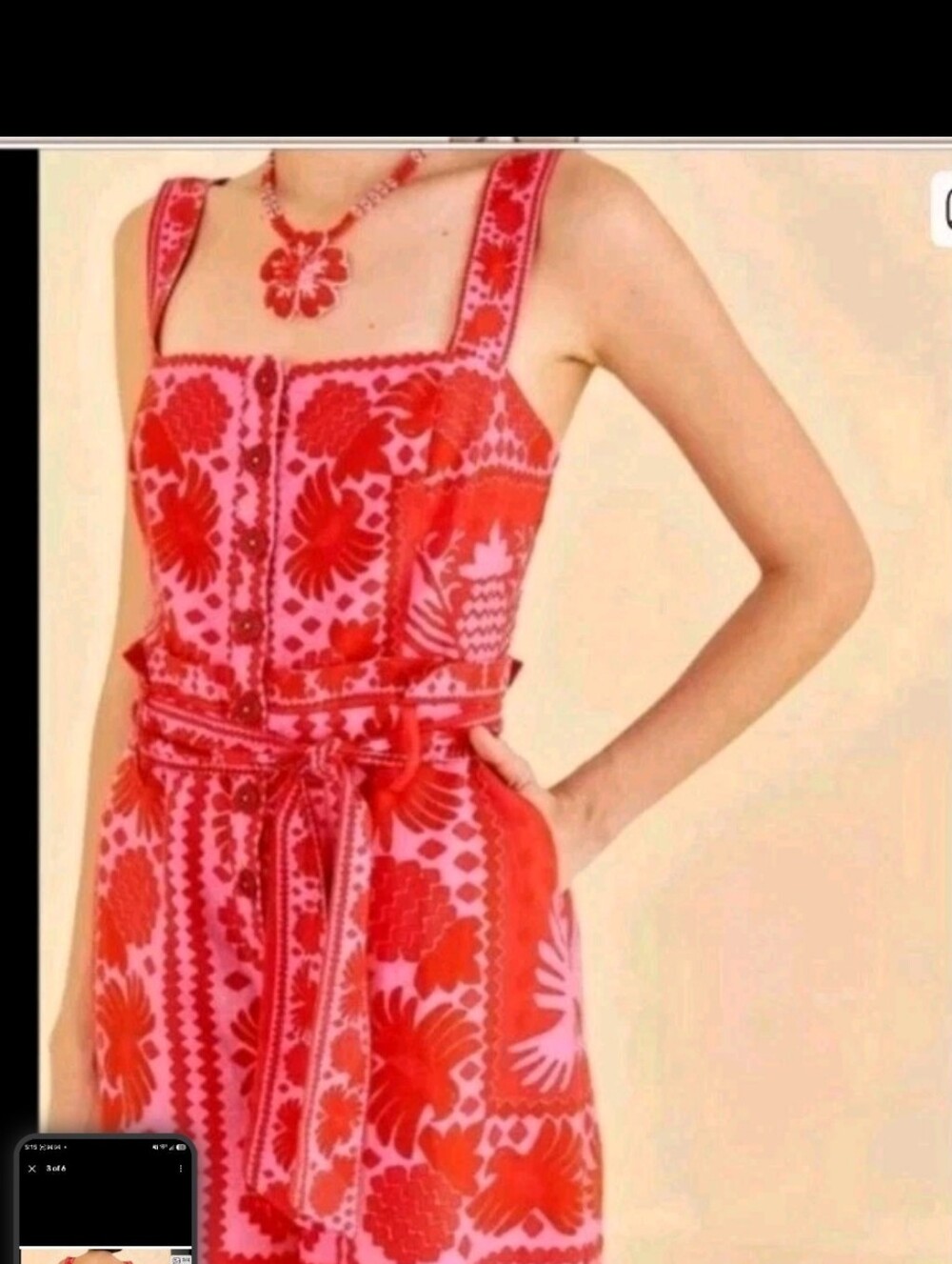 Farm Rio Red Romper - Picture 4 of 6